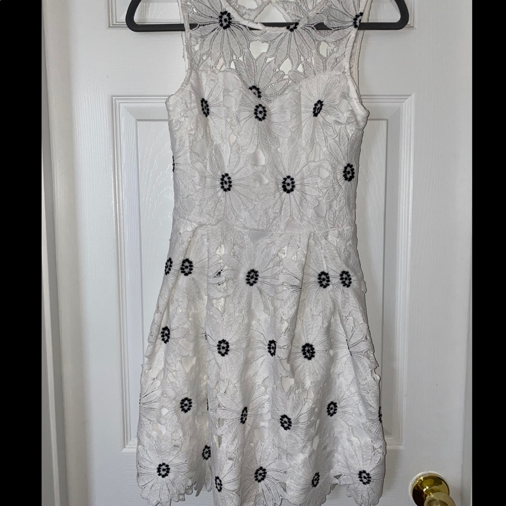 White GB Floral Dress